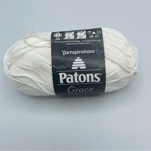 Patons Grace Yarn-Snow -246062-62005. 136 Yards 100% Mercerized Cotton